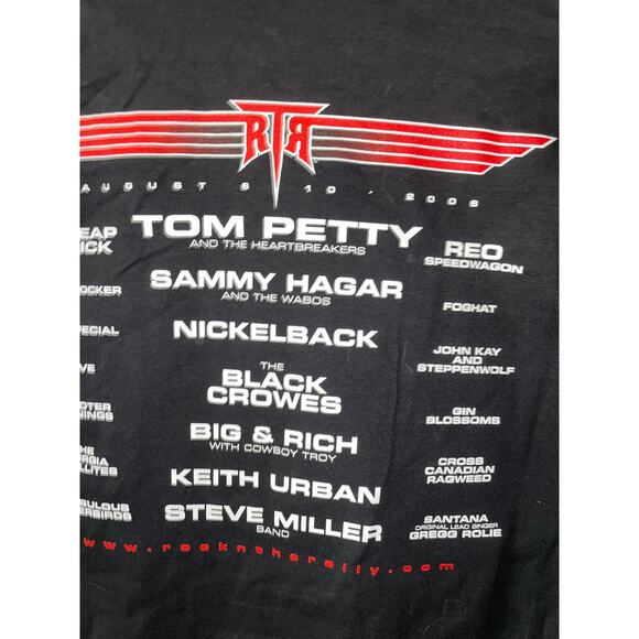 2006 Sturgis Black Crowes nickelback Foghat Reo Shirt Band 2000s Large - Picture 7 of 9